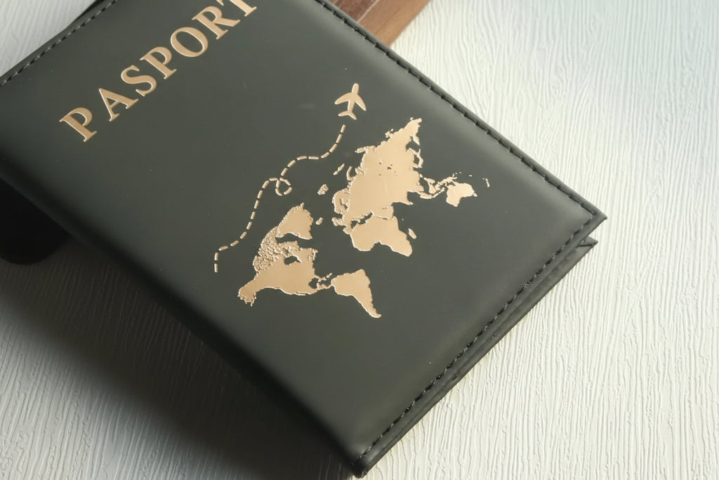 Slim Passport Holder Cove Map PU Passport Holder Travel Essential Cruise Must Have Passport Holders Portable for All Country