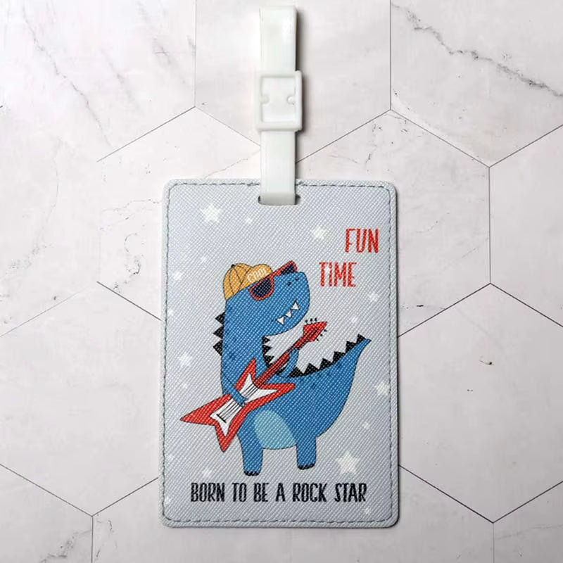 Creative World Map High Quality Travel Accessories Luggage Tag PU Suitcase ID Addres Holder Baggage Boarding Tag Portable Label