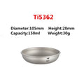 Keith Titanium Plate Sets Camping Titanium Dishes Saucer Outdoor Tableware Cutlery Camping Hiking Travel Plates Ti5371
