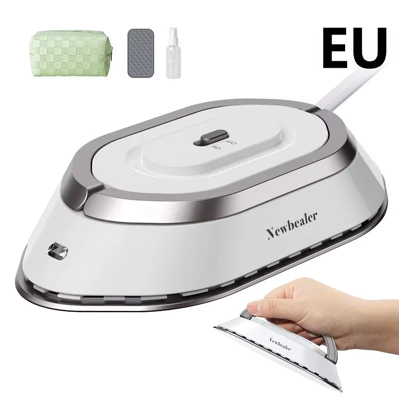 Travel Iron with Dual Voltage 120V/220V Handheld Mini Dry Iron for Clothes No Steam Non-Stick Ceramic Soleplate 30S Fast Heat