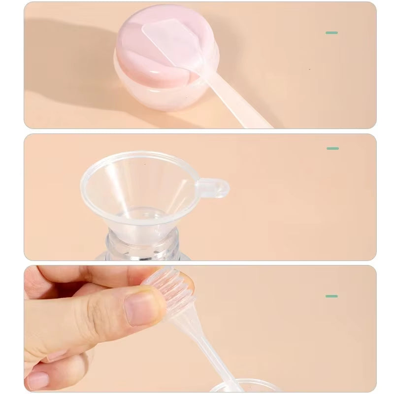 11Pcs Travel Liquid Container Portable Tool Perfume Bottle Set Refillable Spray Lotion Shampoo Shower Tube Bottling