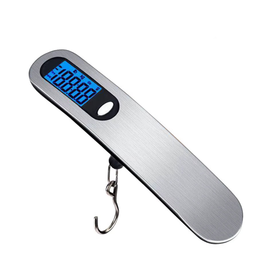 Portable Scale Digital LCD Display 110Lb/50Kg Electronic Luggage Hanging Suitcase Travel Weighs Baggage Fishing Scale with Hook
