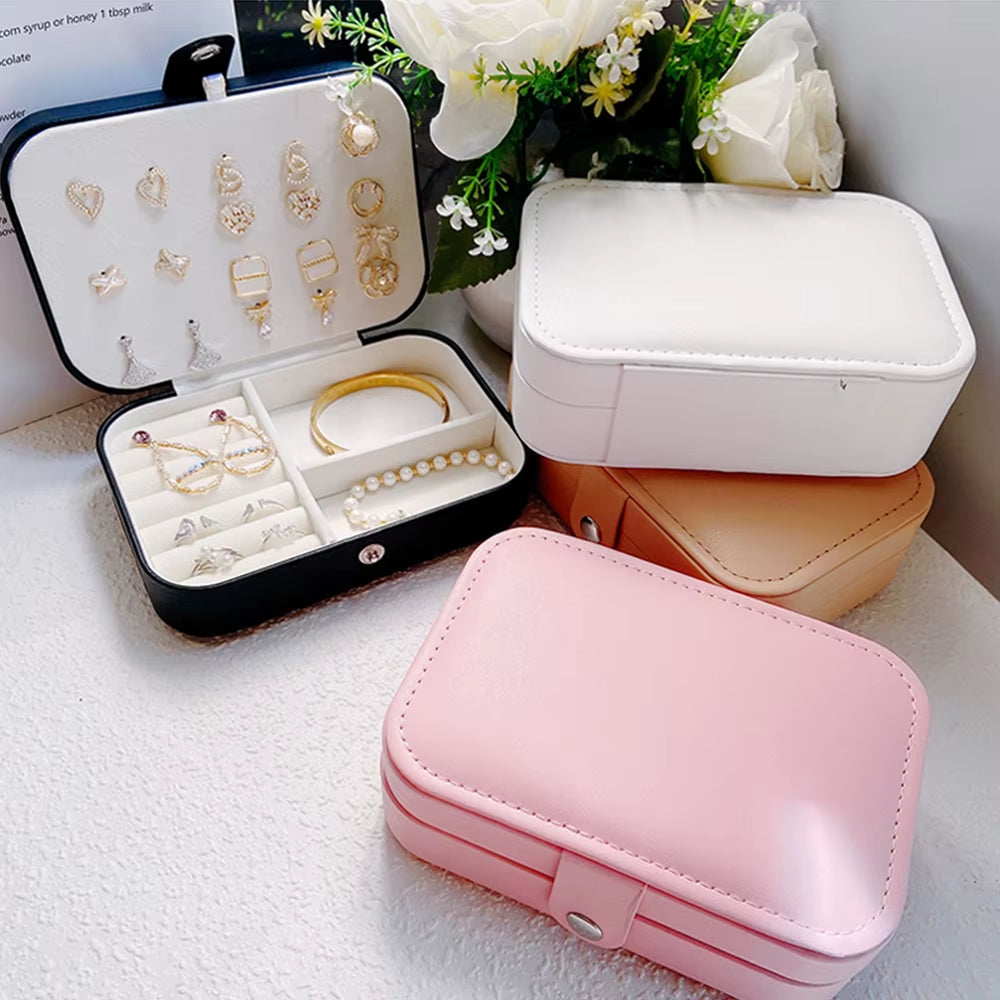 Portable Jewelry Storage Box 2023 New High-End Exquisite Large Capacity Travel Jewelry Bag Jewelry Box Organizer