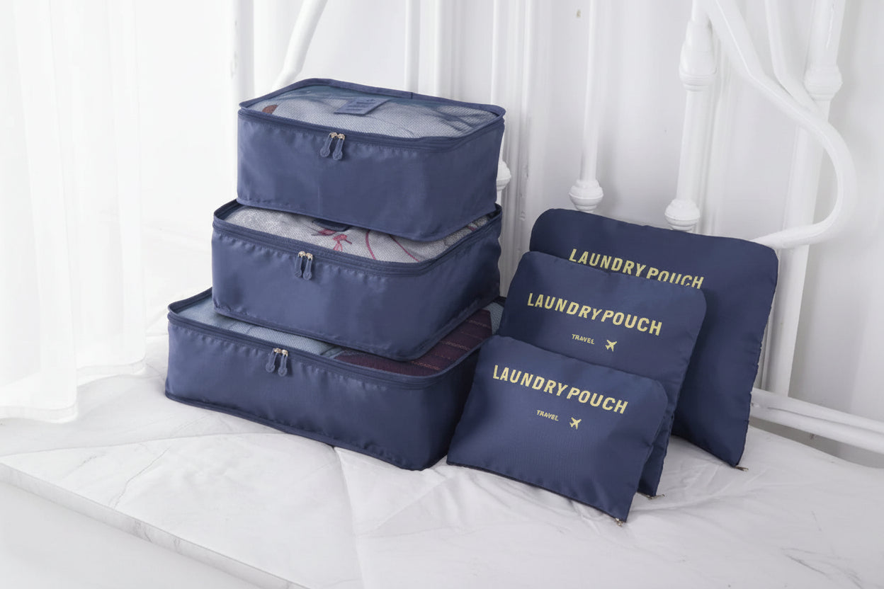 6/7 Pieces Set Travel Storage Bags Waterproof Travel Organizer Portable Luggage Organizer Clothes Shoe Tidy Pouch Packing Set