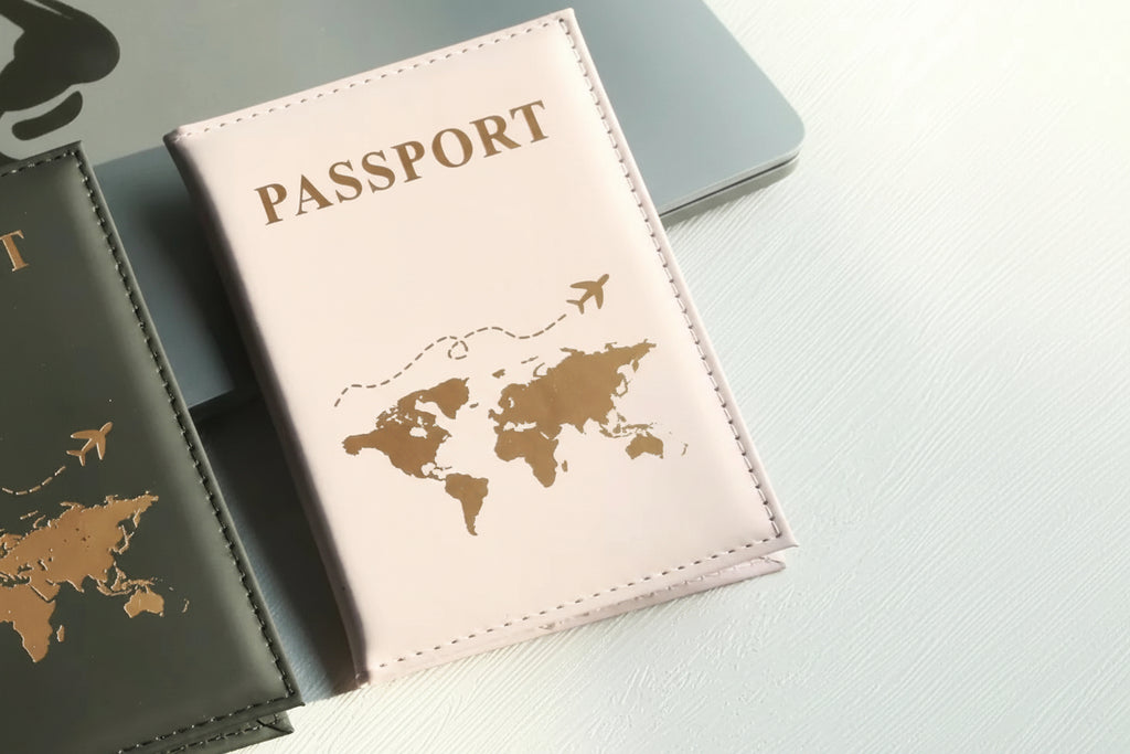Slim Passport Holder Cove Map PU Passport Holder Travel Essential Cruise Must Have Passport Holders Portable for All Country