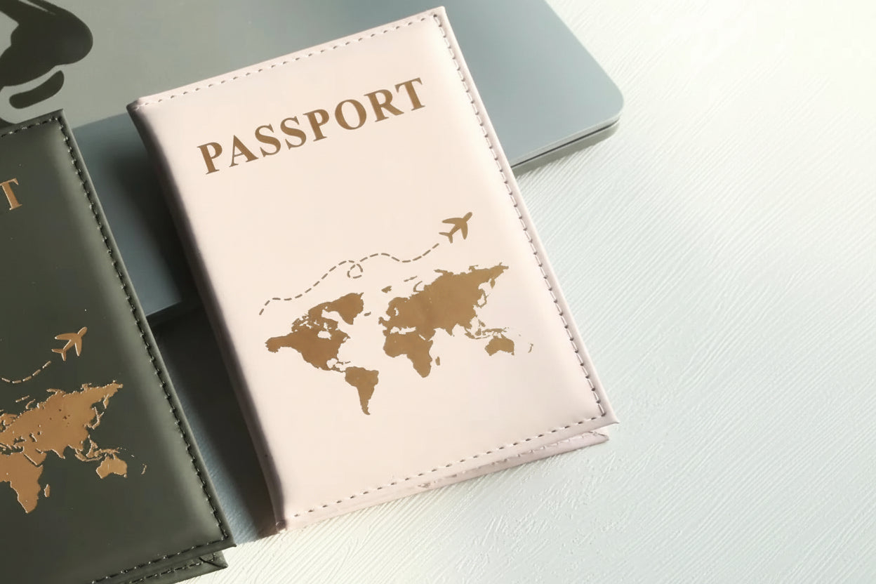 Slim Passport Holder Cove Map PU Passport Holder Travel Essential Cruise Must Have Passport Holders Portable for All Country