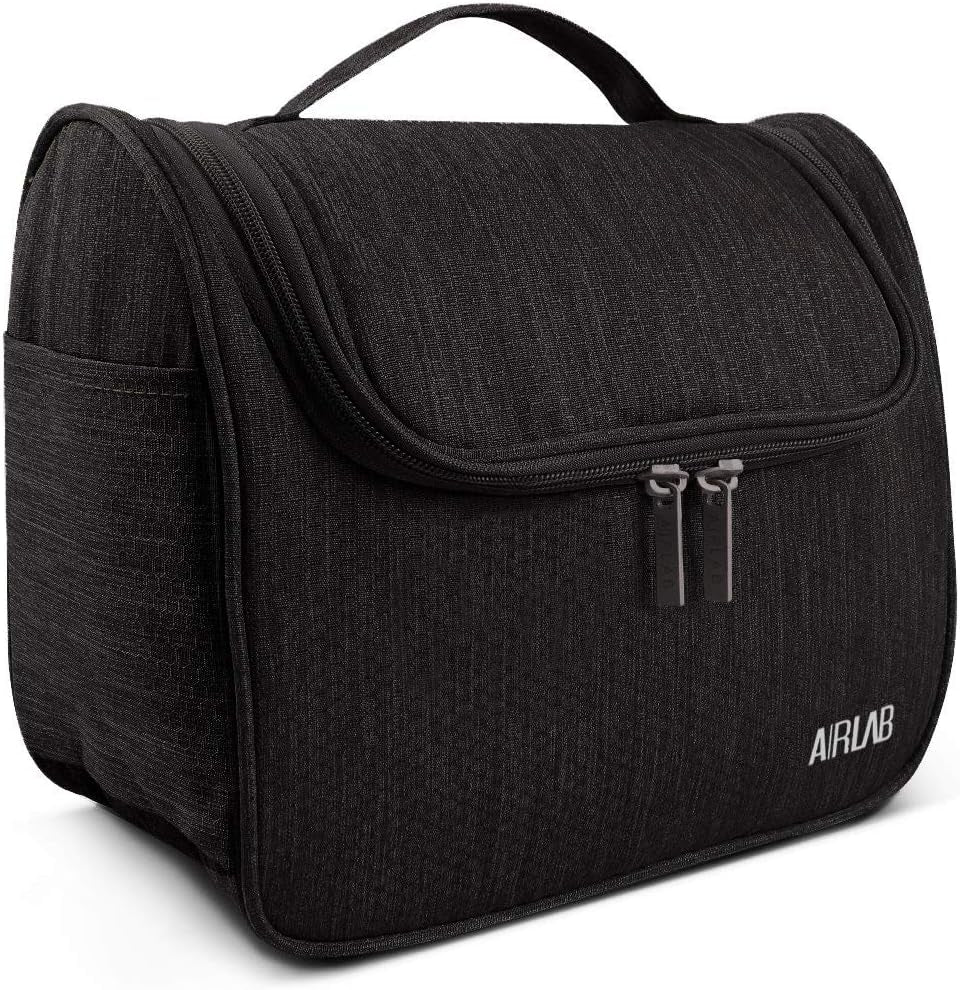 Trousses De Toilette, Vanity Et Trousses À Maquillage Avec Poignée Et Crochet, Sac Organisateur De Voyage, Cadeau Pour Hommes Et Femmes, Noir