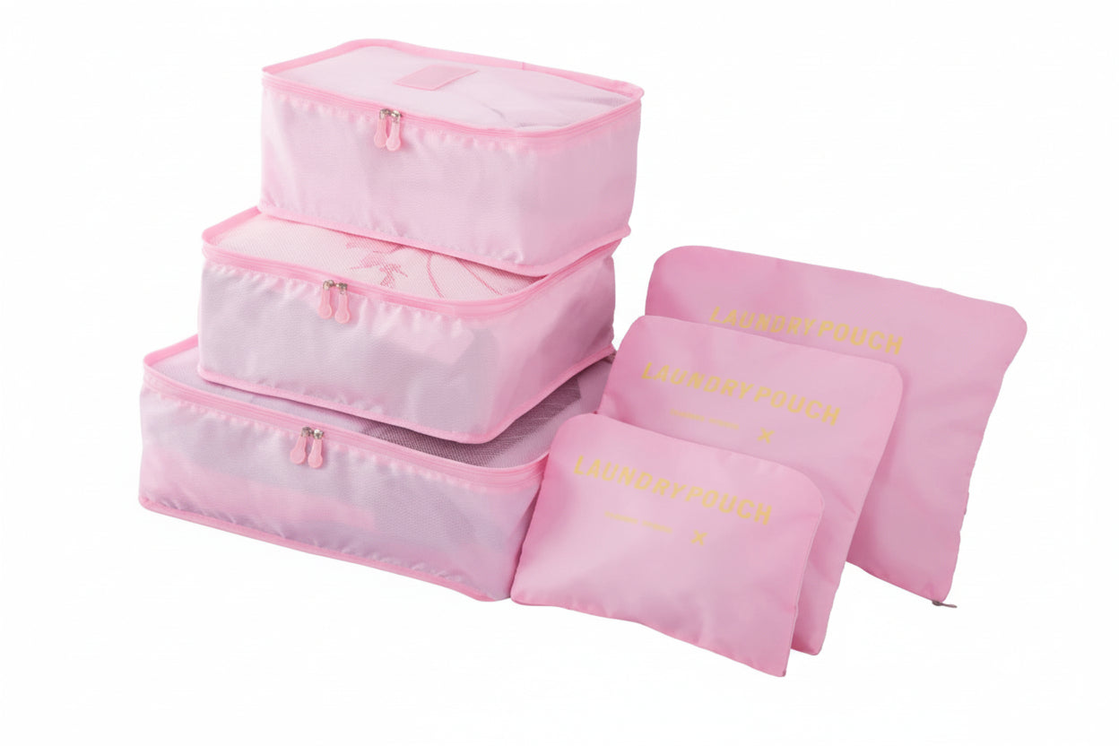 6/7 Pieces Set Travel Storage Bags Waterproof Travel Organizer Portable Luggage Organizer Clothes Shoe Tidy Pouch Packing Set