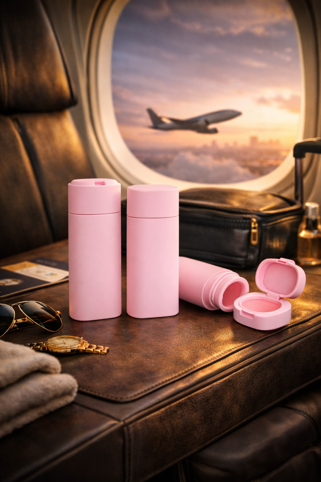 Kit de Voyage 5 Pièces : Flacons et Distributeurs de Toilette Premium