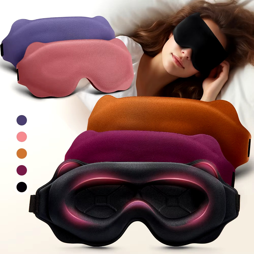3D Sleeping Mask Block Out Light Sleep Mask for Eyes Soft Sleeping Aid Eye Mask for Travel Eyeshade Night Breathable Slaapmasker
