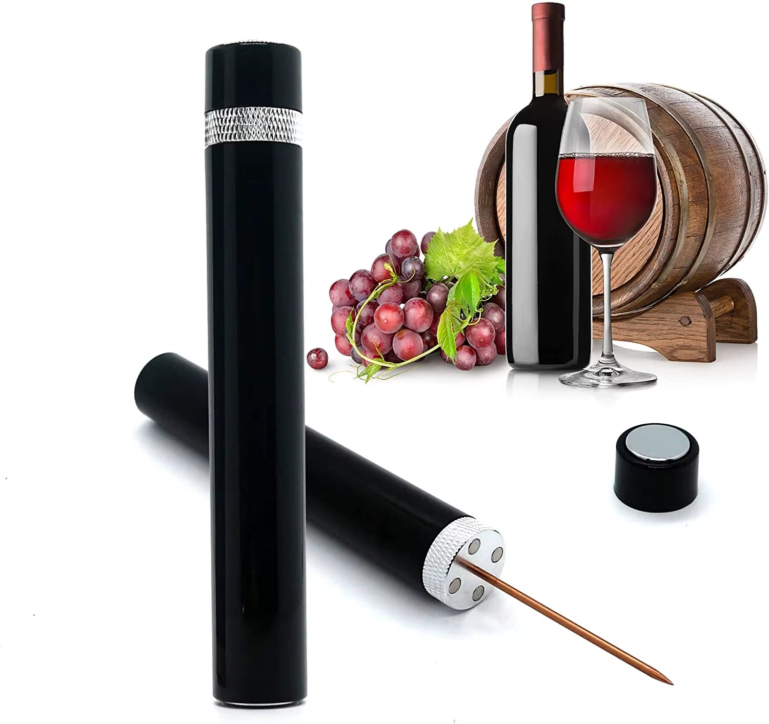 Newest Air Pressure Pump Wine Bottle Opener Portable Stainless Steel Pin Easy Cork Remover Corkscrew for Home Party Wine Lovers