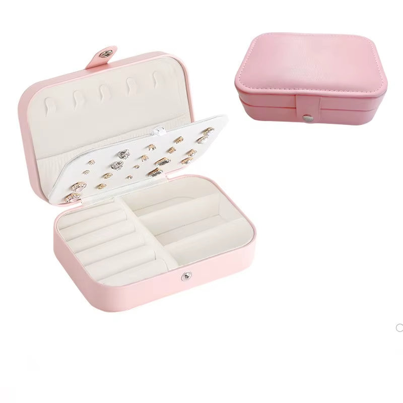 Portable Jewelry Storage Box 2023 New High-End Exquisite Large Capacity Travel Jewelry Bag Jewelry Box Organizer