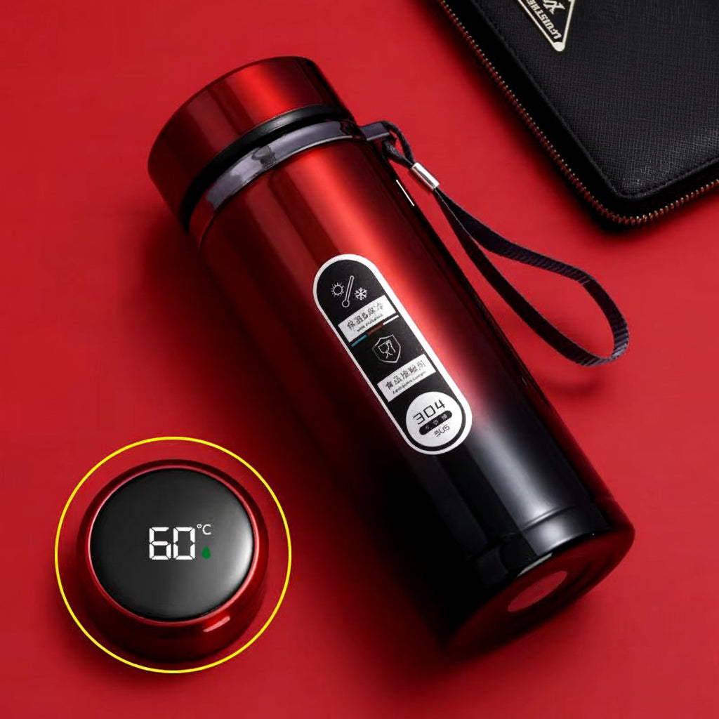 500Ml-1Liter Stainless Steel Thermos Bottle with LED Temperature Display Sus304 Tea Water Bottle Vacuum Flask Portable Cups