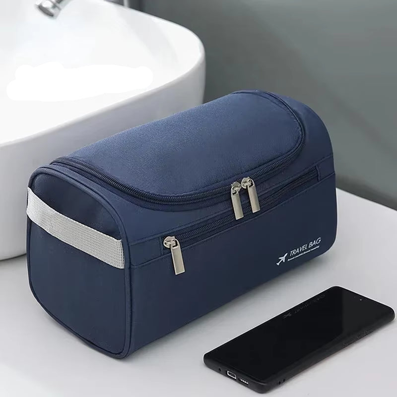 Leather Toiletry Bag for Men Women Dopp Kit Mens Hanging Toiletry Bag Travel Toiletry Bag for Traveling Large Cosmetic Bag for T