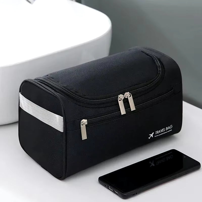 Leather Toiletry Bag for Men Women Dopp Kit Mens Hanging Toiletry Bag Travel Toiletry Bag for Traveling Large Cosmetic Bag for T