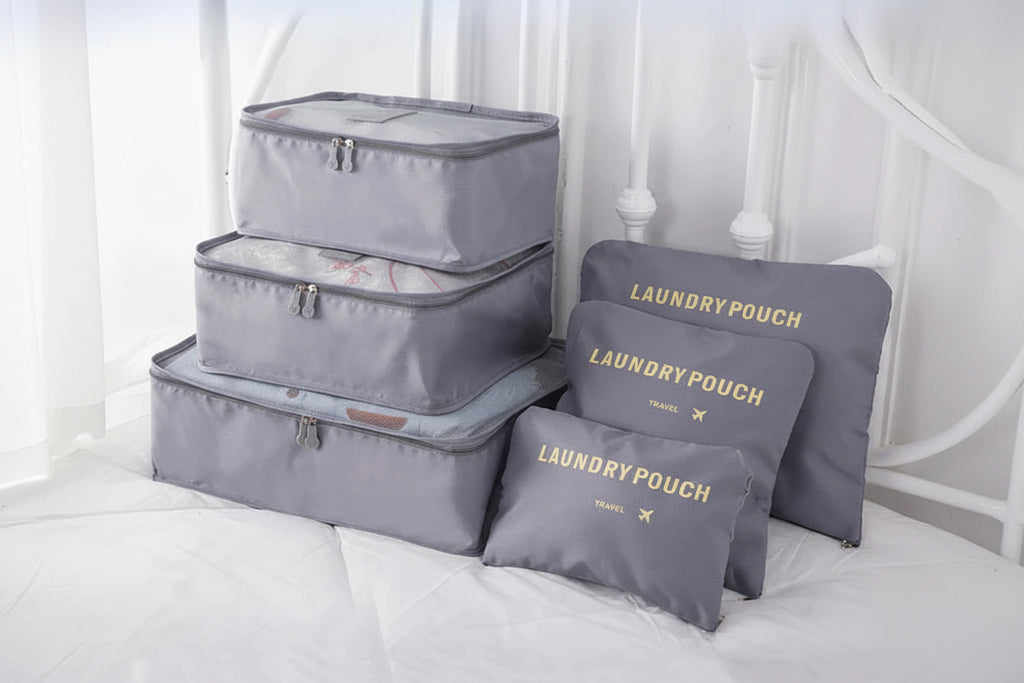 6/7 Pieces Set Travel Storage Bags Waterproof Travel Organizer Portable Luggage Organizer Clothes Shoe Tidy Pouch Packing Set